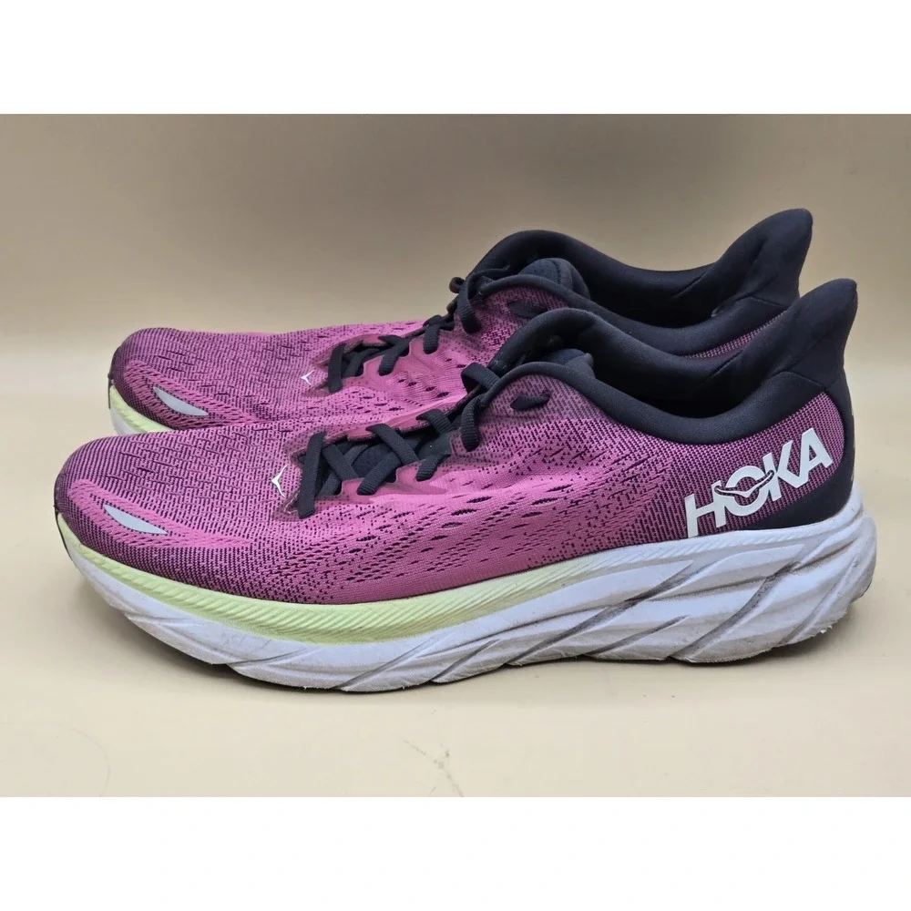 Hoka One One Plum and Black Running Shoes - Picture 4 of 15